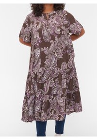 Zizzi Denní šaty - dark brown