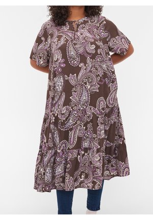 Zizzi Vestito casual - dark brown