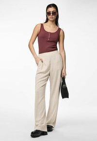 Pieces PCVINSTY NOOS  - Broek - oatmeal