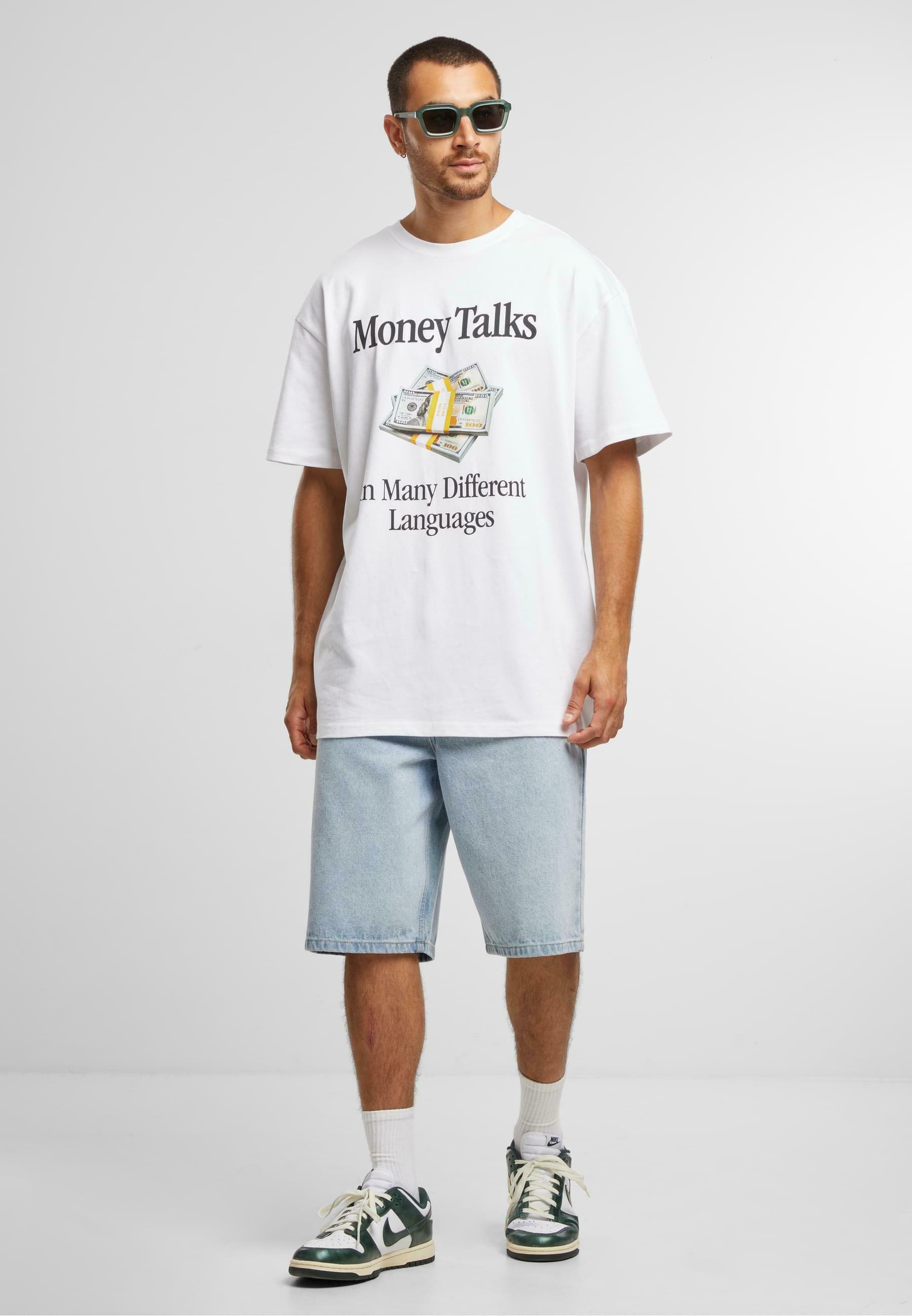 Mister Tee MONEY TALKS - Print T-shirt - white - Zalando.ie