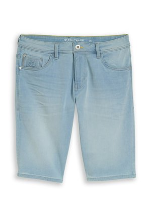 TOM TAILOR, TTJOSH REGULAR SLIM FIT - Denimové šortky - light stone bright blue denim