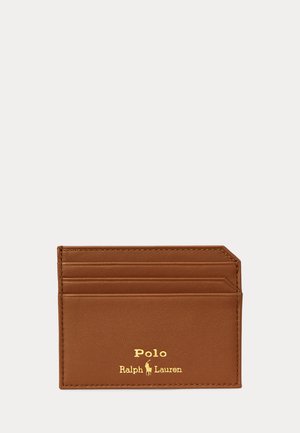 Polo Ralph Lauren, SMOOTH LEATHER CARD CASE - Lompakko - saddle