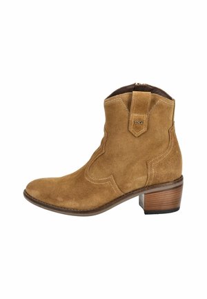 Bottines de cowboy / motard - ochre