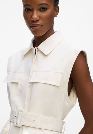 KARL LAGERFELD, KARL LAGERFELD COAT SHORT TRANSFORMER BELTED - Manteau court - pristine