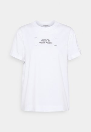 RELAXED FIT TEE WITH CORE GRAPHIC - T-shirt print - white