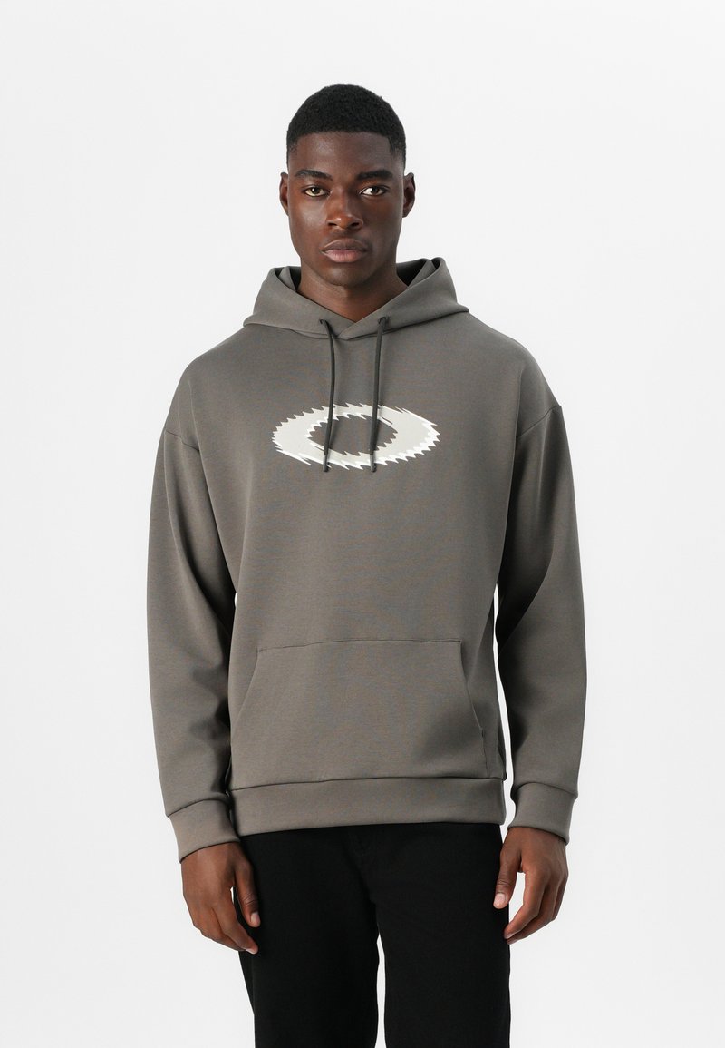 Oakley NEW RETRO HOODIE - Felpa - shadow/black