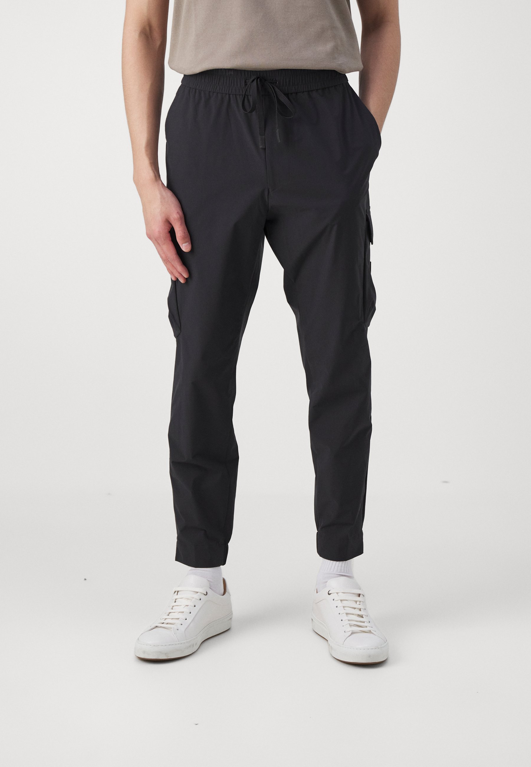 BOSS URBANEX - Cargo trousers - black - Zalando
