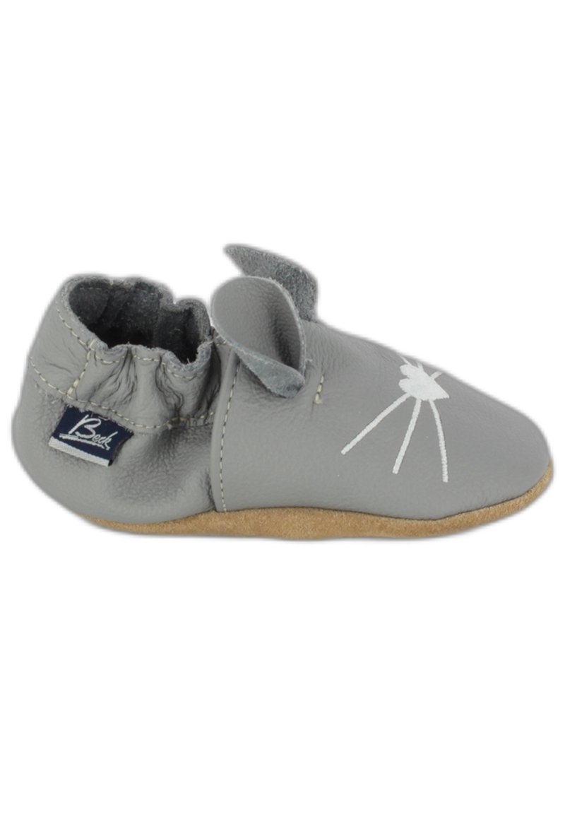 Chaussons Garçon Beck Motif Tracteur - Coton Confort, Velcro Facile, Semelle Souple Antidérapante