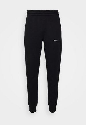 MICRO LOGO - Tracksuit bottoms - black