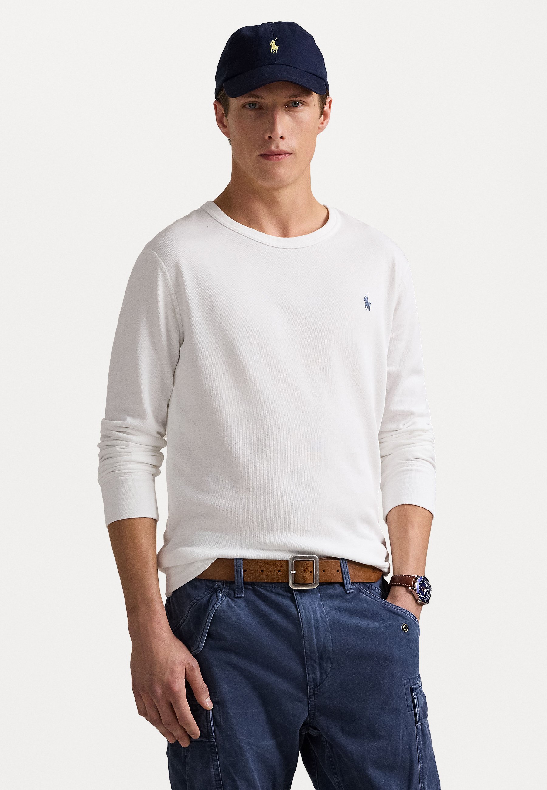 Polo Ralph Lauren SPA TERRY SWEATSHIRT - Sweatshirt - white 