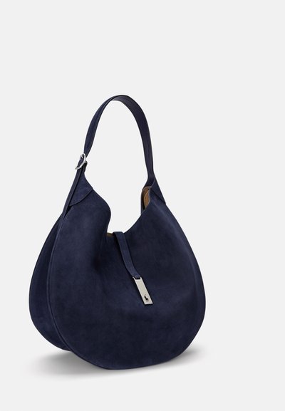 Polo Ralph Lauren POLO ID SUEDE LARGE SHOULDER BAG - Shoppingväska - night