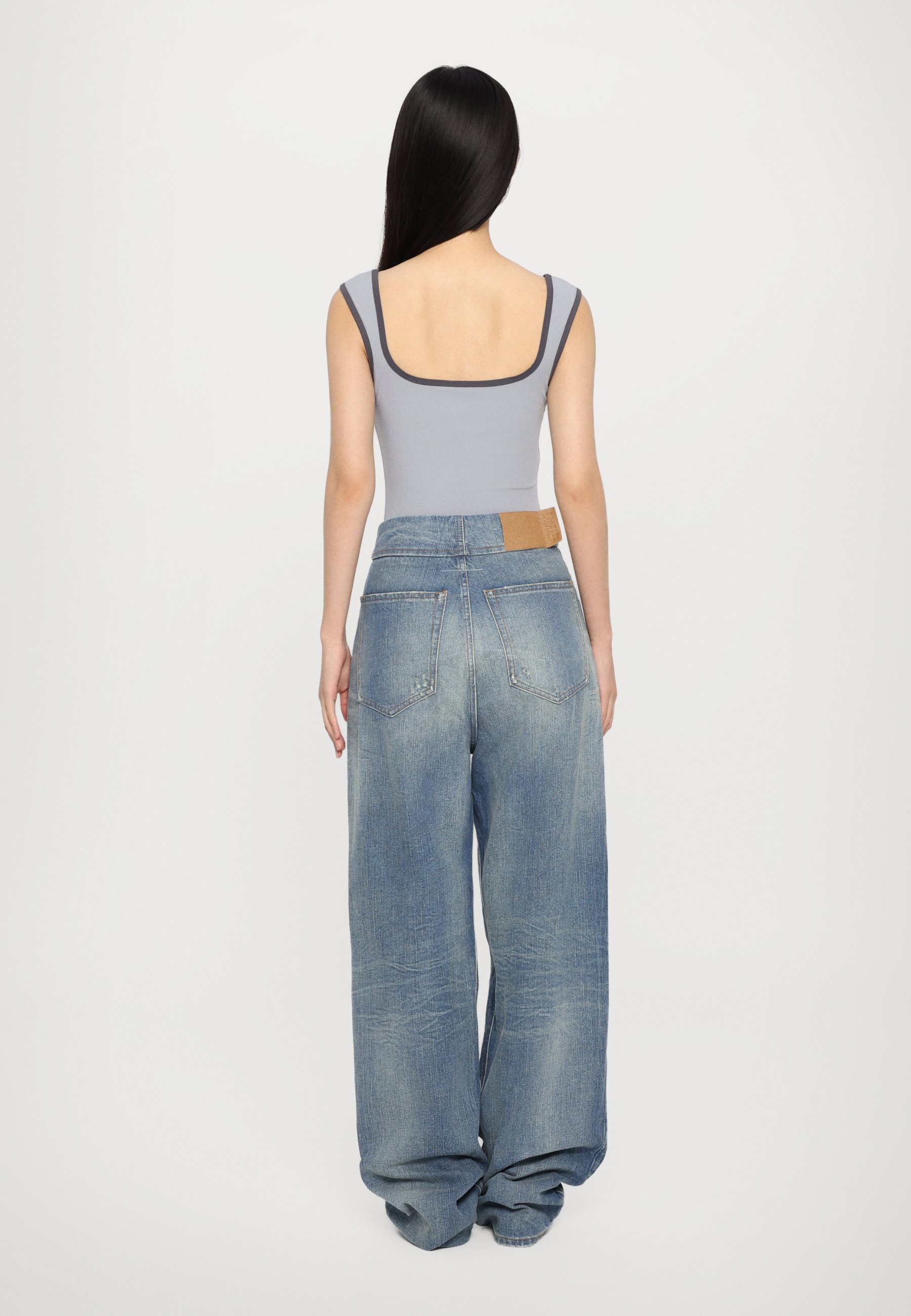 MM6 Maison Margiela PANTS POCKETS - Jean boyfriend - medium blue