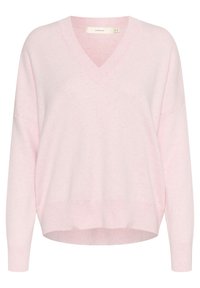 FOSTER V-NECK - Stickad tröja - pale pink melange