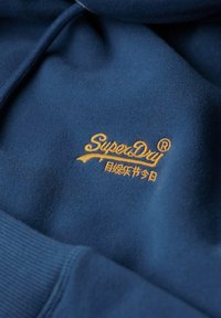 Superdry & Co ESSENTIAL LOGO  - Jersey con capucha - pilot mid blue