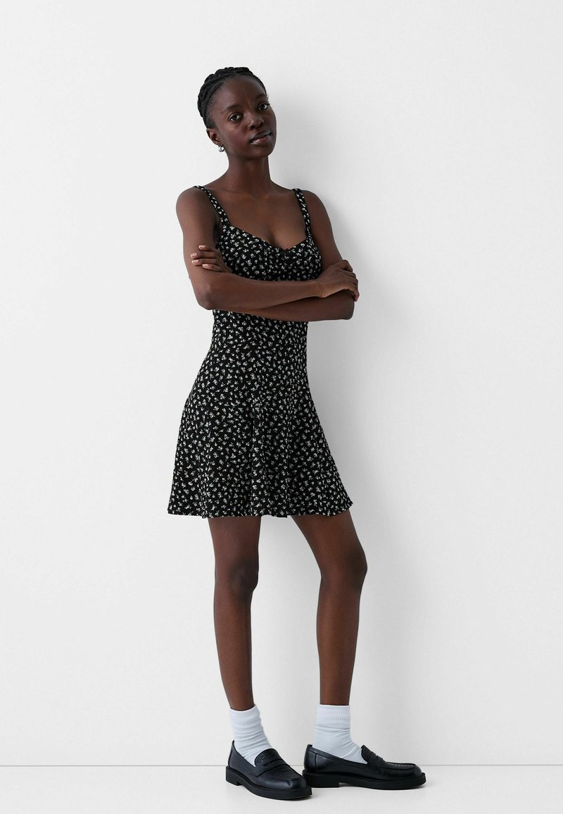 Bershka Gebreide jurk zwart