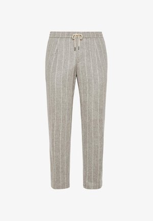 Boggi Milano CITY IN PINSTRIPE - Auduma bikses - beige