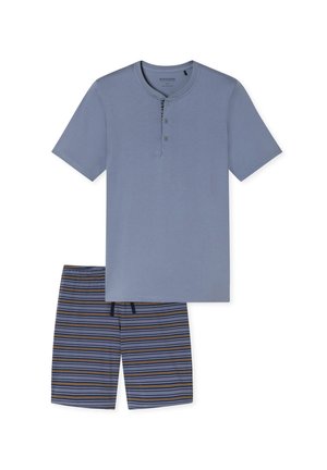 Schiesser, Nachtwäsche Set - blaugrau