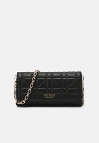 Guess ASSIA CROSSBODY FLAP ORGANIZER - Skuldertasker - black