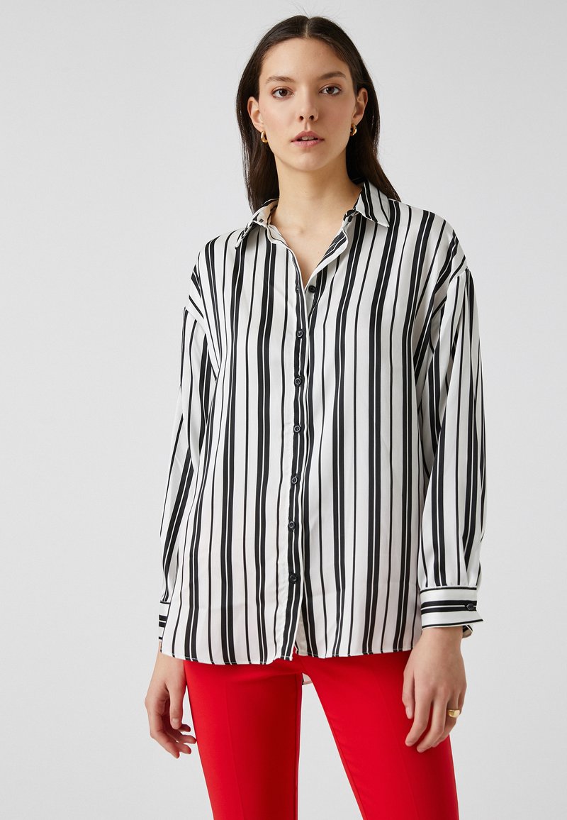 Koton Overhemdblouse zwart Koton Overhemdblouse zwart