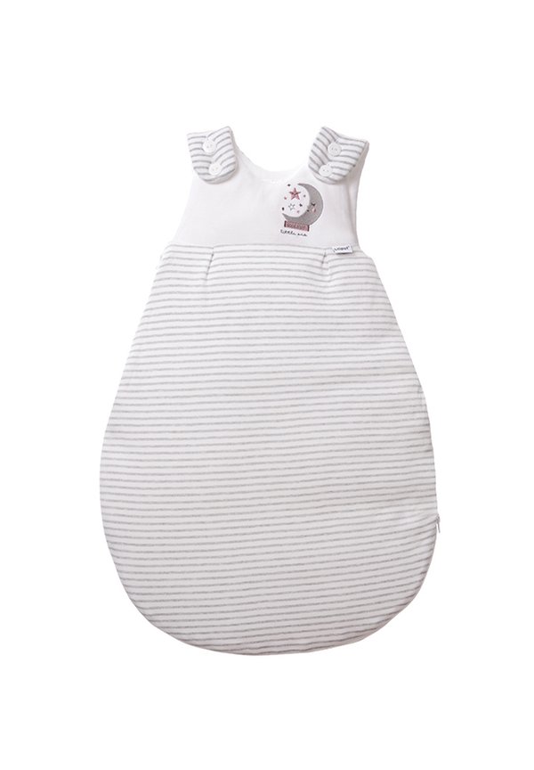 IM STREIFENDESSIN – Nachtwäsche Schlafsack – grau gestreift