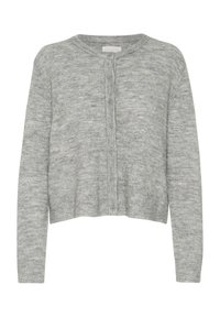 LINIKA - Vesta na kopčanje - medium grey melange