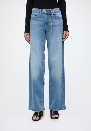ONLY ONLMADISON - Wide leg - medium blue