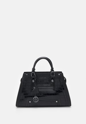 ZIP FRONT TOTE - Handbag - black