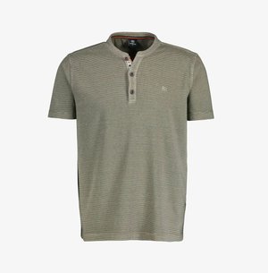 MIT FINELINERSTREIFEN - Print T-shirt - taupe