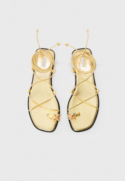 Nodaleto BULLA - T-bar sandals - gold-coloured