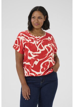 MAREN  - Blouse - true red nature graphic