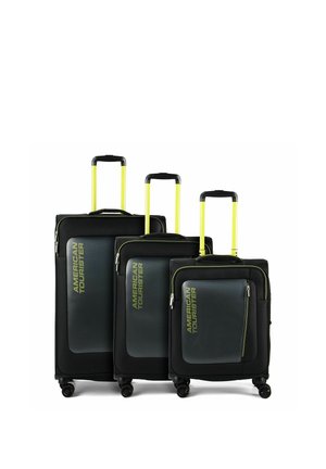 AKTIVUS 3-TEILIG MIT DEHNFALTE - Set de valises - black/lime