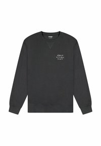 Wrangler LONG SLEEVE EMBROIDERY CREW  - Sudadera - faded black