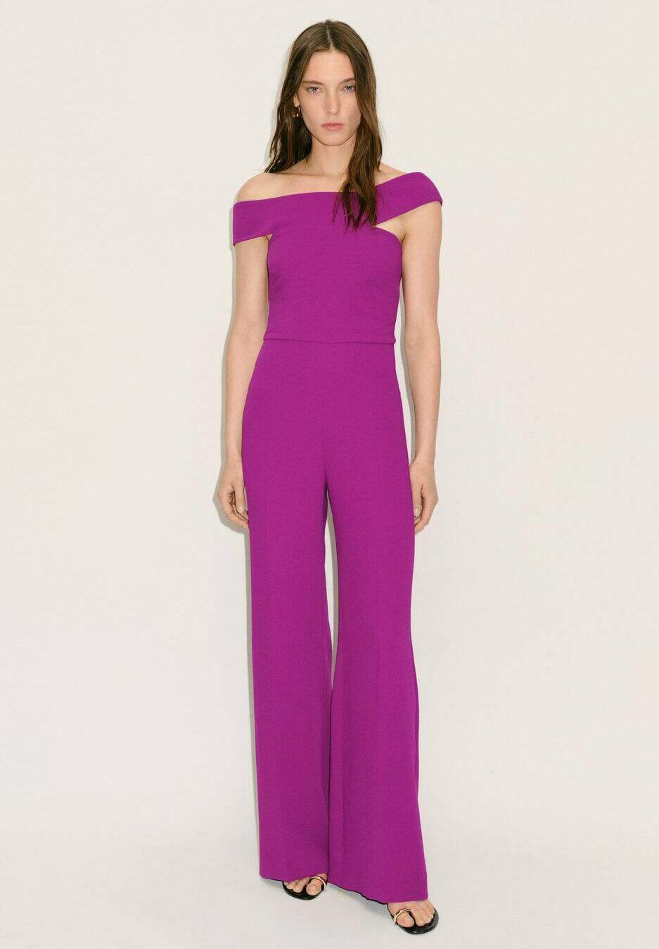 Mango YEP Tuta jumpsuit purple/viola Zalando