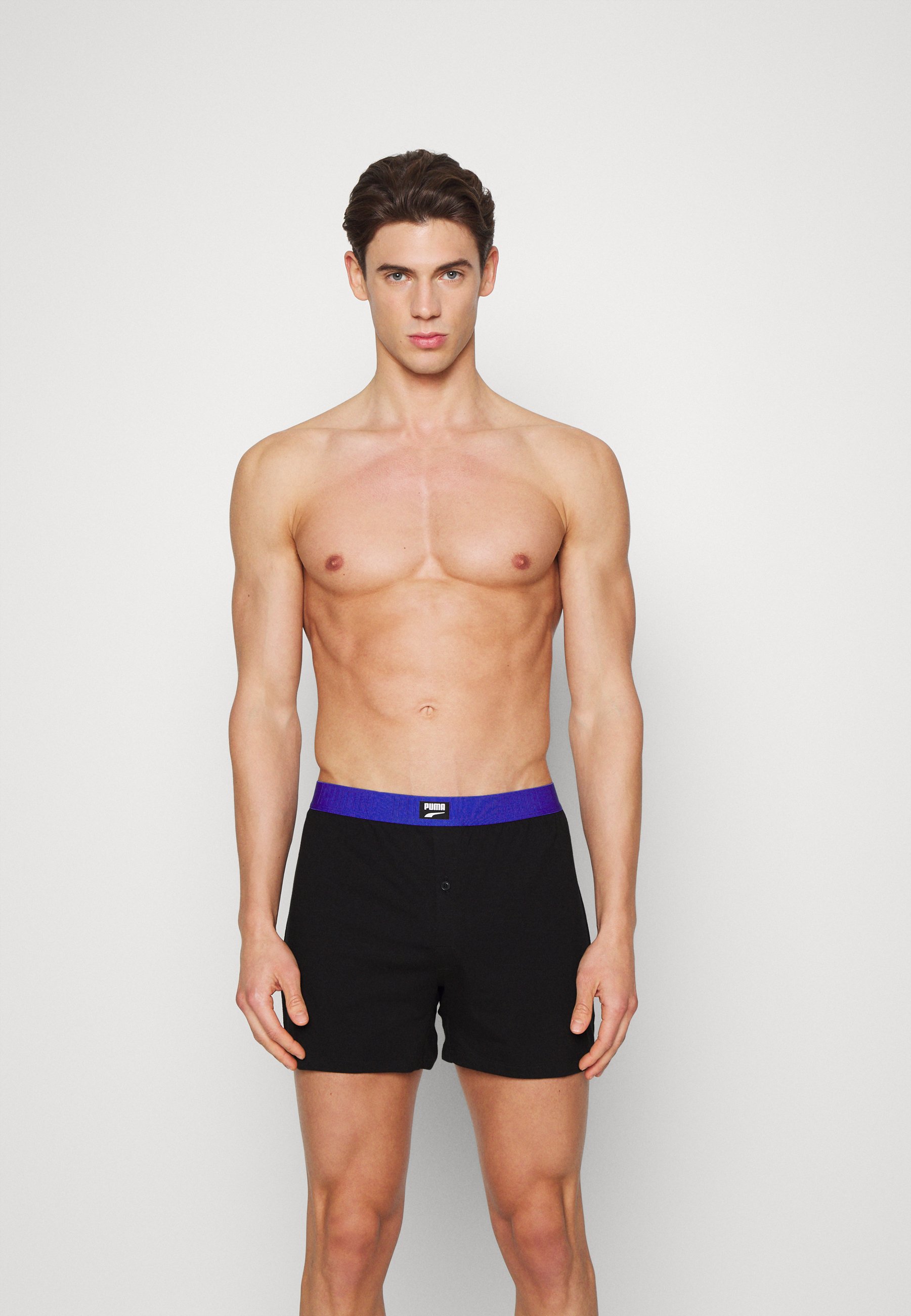 Puma MEN LOOSE FIT 2 PACK - Boxershort - benjamin blue/zwart - Zalando.nl