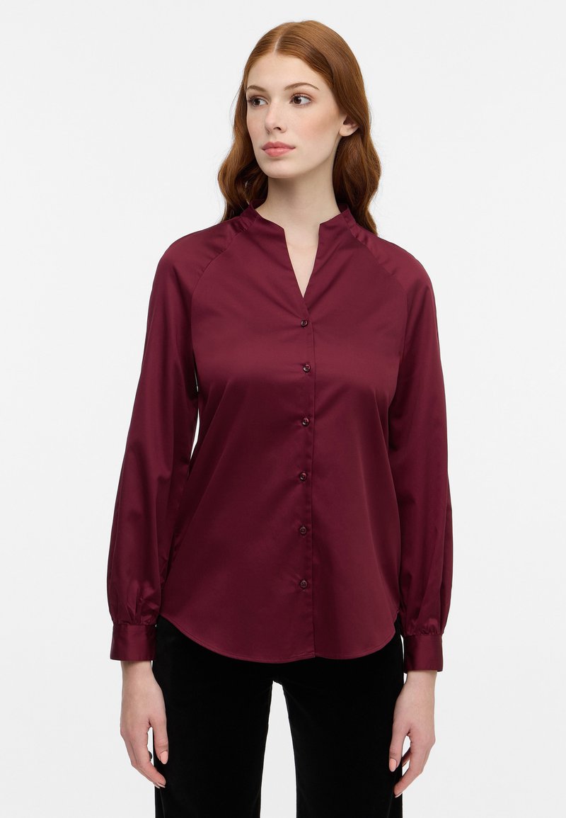 Eterna REGULAR FIT - Button-down blouse - burgunder