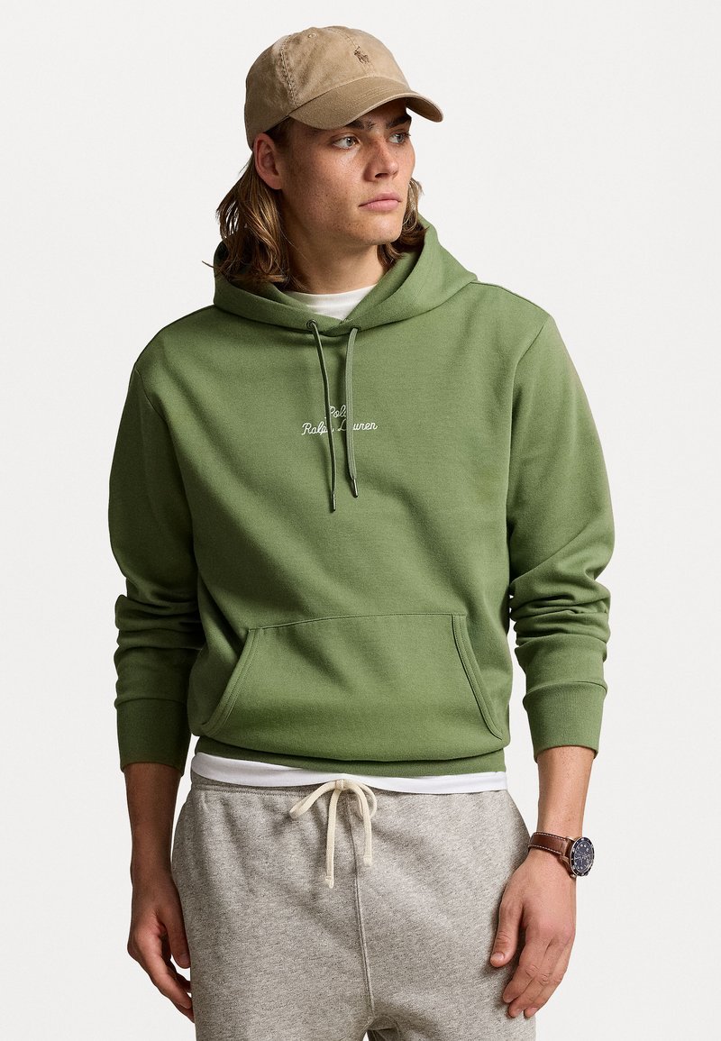 Polo Ralph Lauren LOGO DOUBLE KNIT HOODIE - Hoodie - cargo green