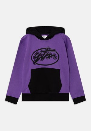 UNISEX - Hoodie - black/dark purple