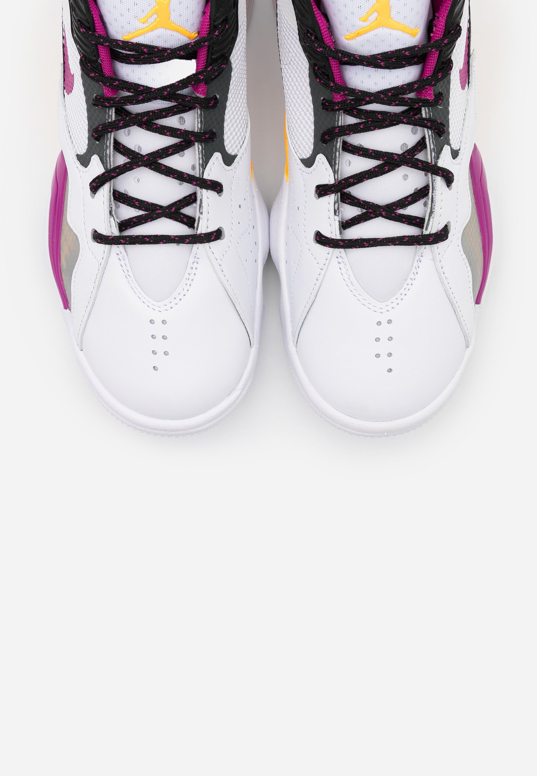 Jordan ZOOM '92 - Sneaker high - white/cactus flower/black/smoke grey/laser  orange/weiß - Zalando.de