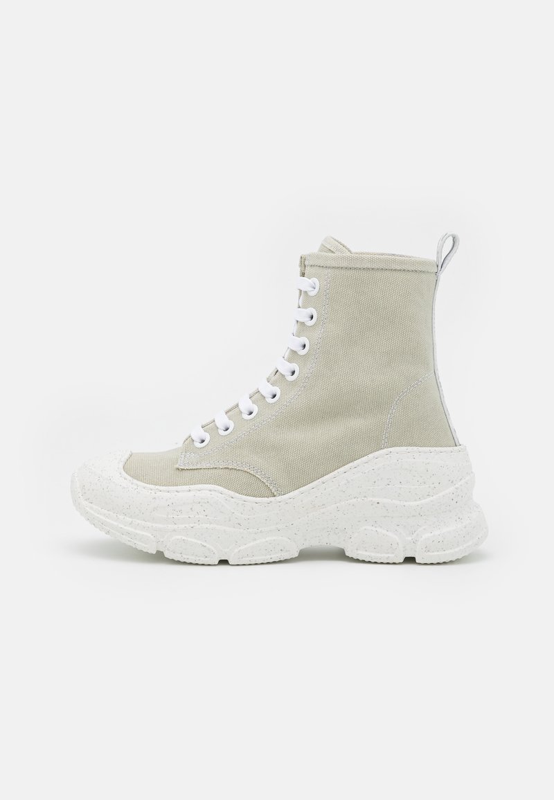 F_WD EVE - Botas de tornozelo com plataforma - light beige