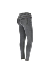 Freddy N.O.W.® DENIM - Skinny-Farkut - jeans grigio cuciture gialle