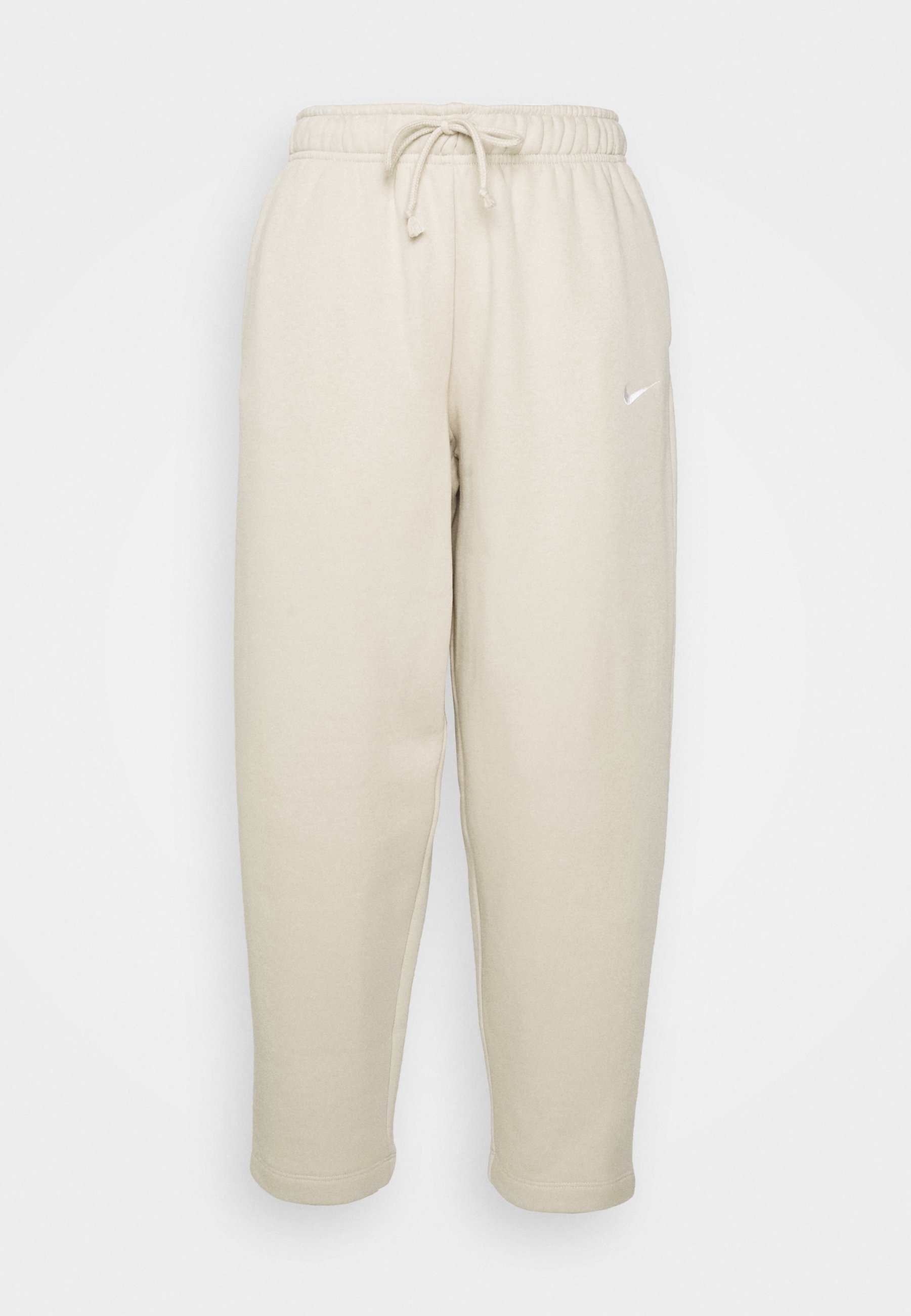 oatmeal nike swoosh joggers