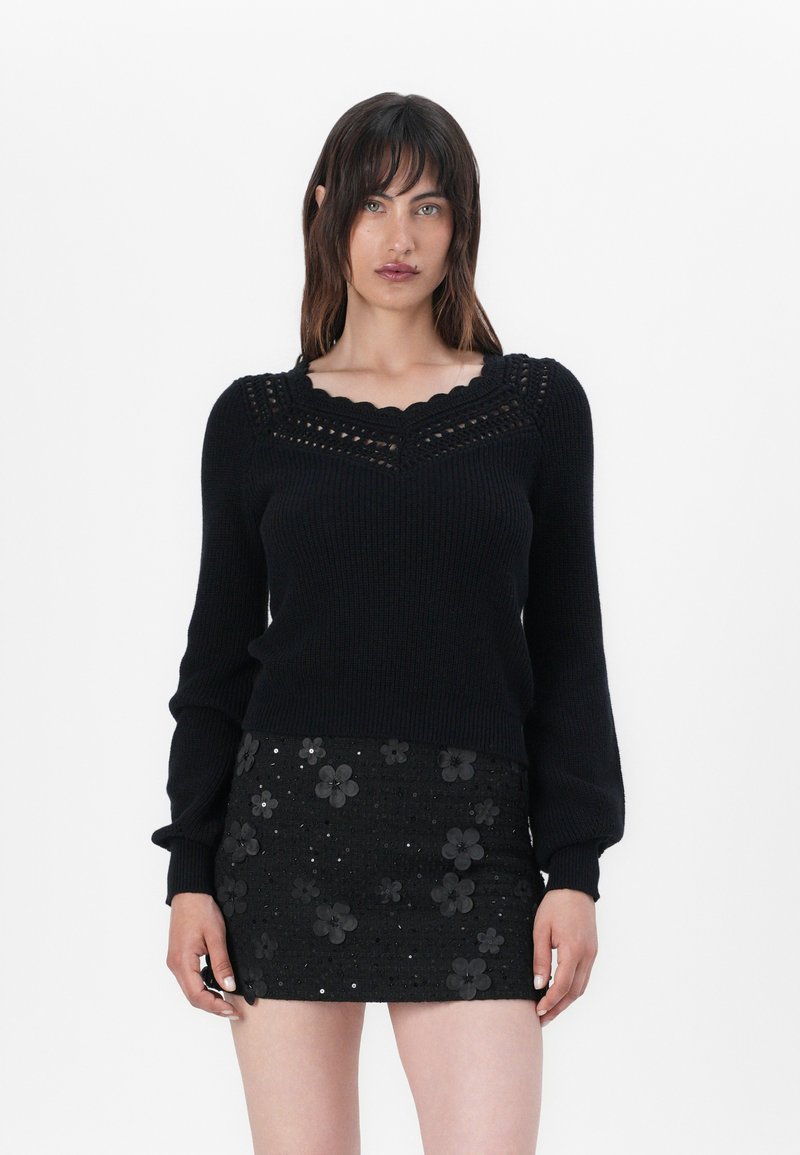 TWINSET MAGLIA - Vesta - nero