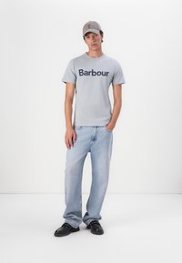 Barbour LOGO TEE - T-shirt estampada - mineral blue