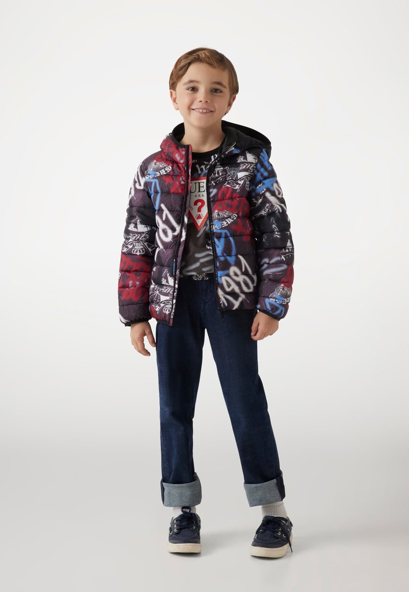 Guess ALLOVER - Giacca invernale - mehrfarbig schwarz