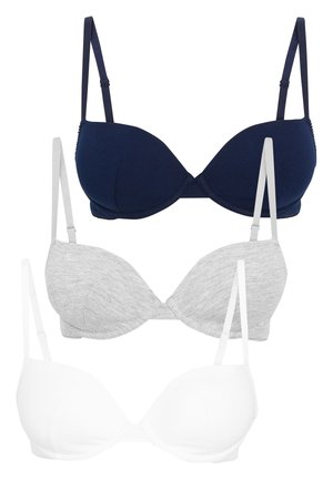 LIGHT PAD FLEXI WIRE TEEN BRAS 3 PACK - T-paitaliivit - blue