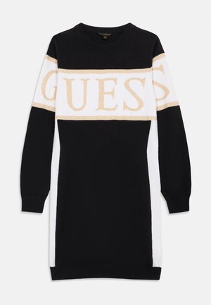 SWEATER DRESS - Strickkleid - jet black