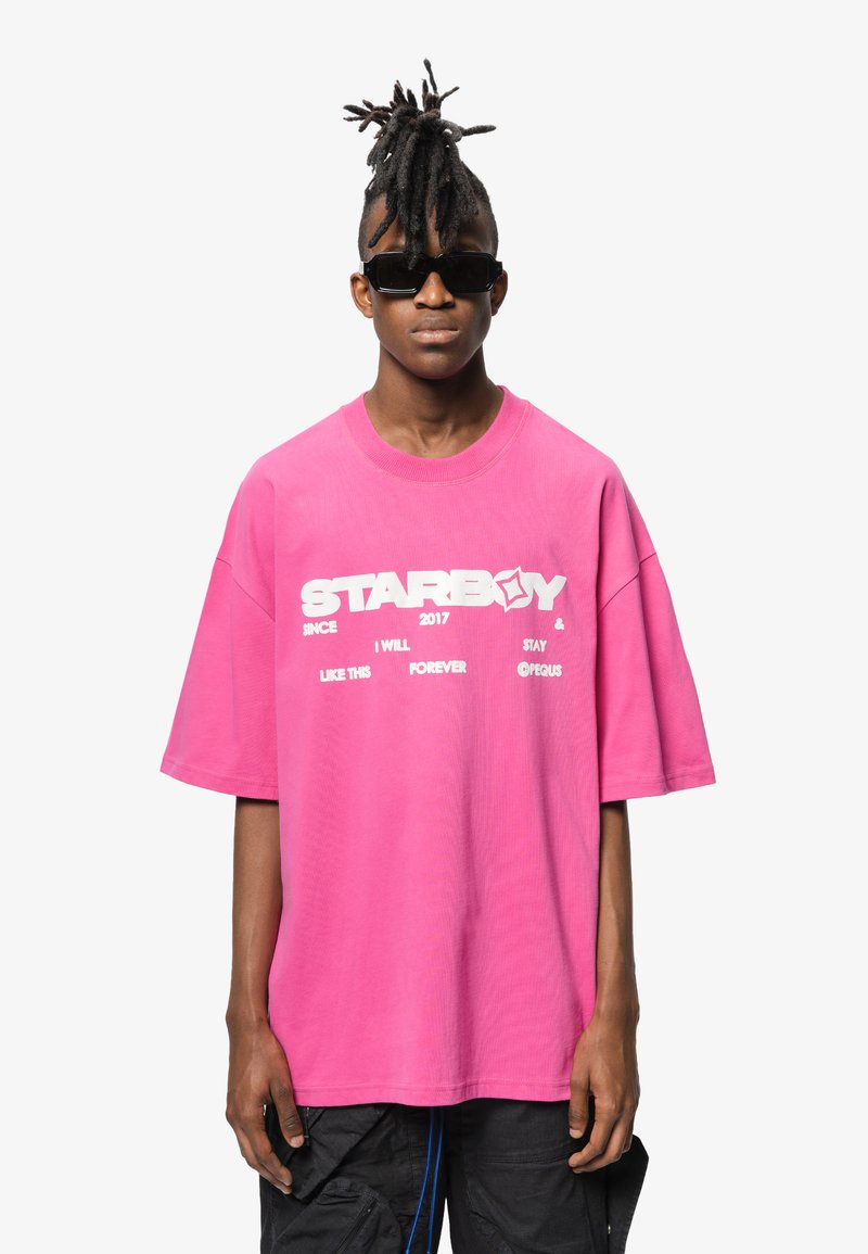 PEQUS STARBOY LOGO UNISEX Print Tshirt pink Zalando.de