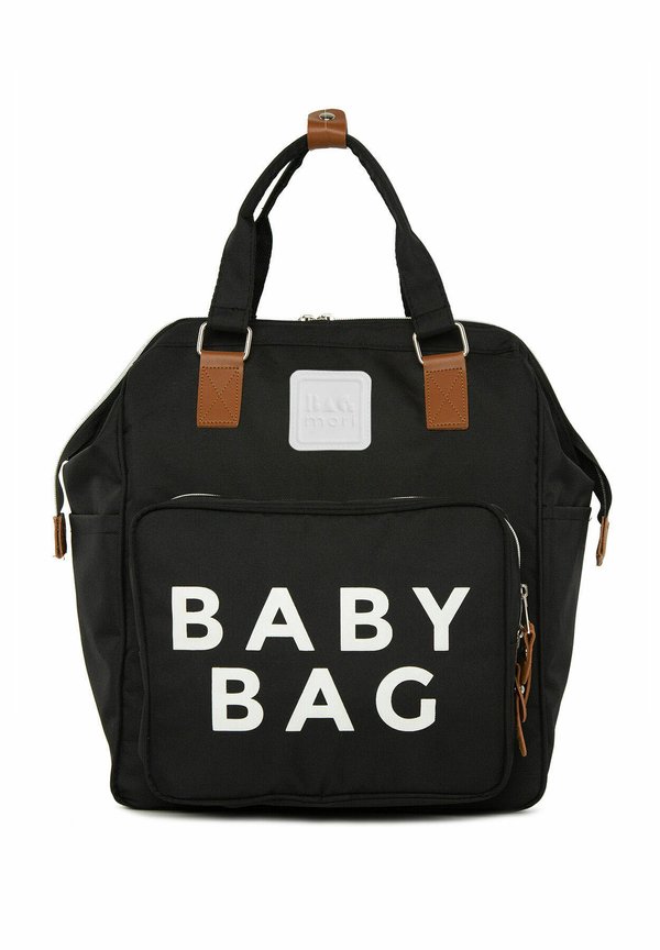 BABY BAG PRINTED DIAPER BAG BACKPACK - Wickeltasche - schwarz