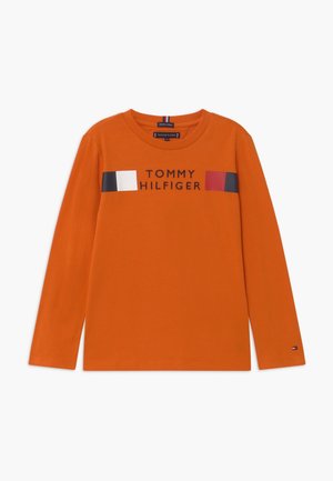Tommy Hilfiger GLOBAL STRIPE TEE - Longsleeve - orange