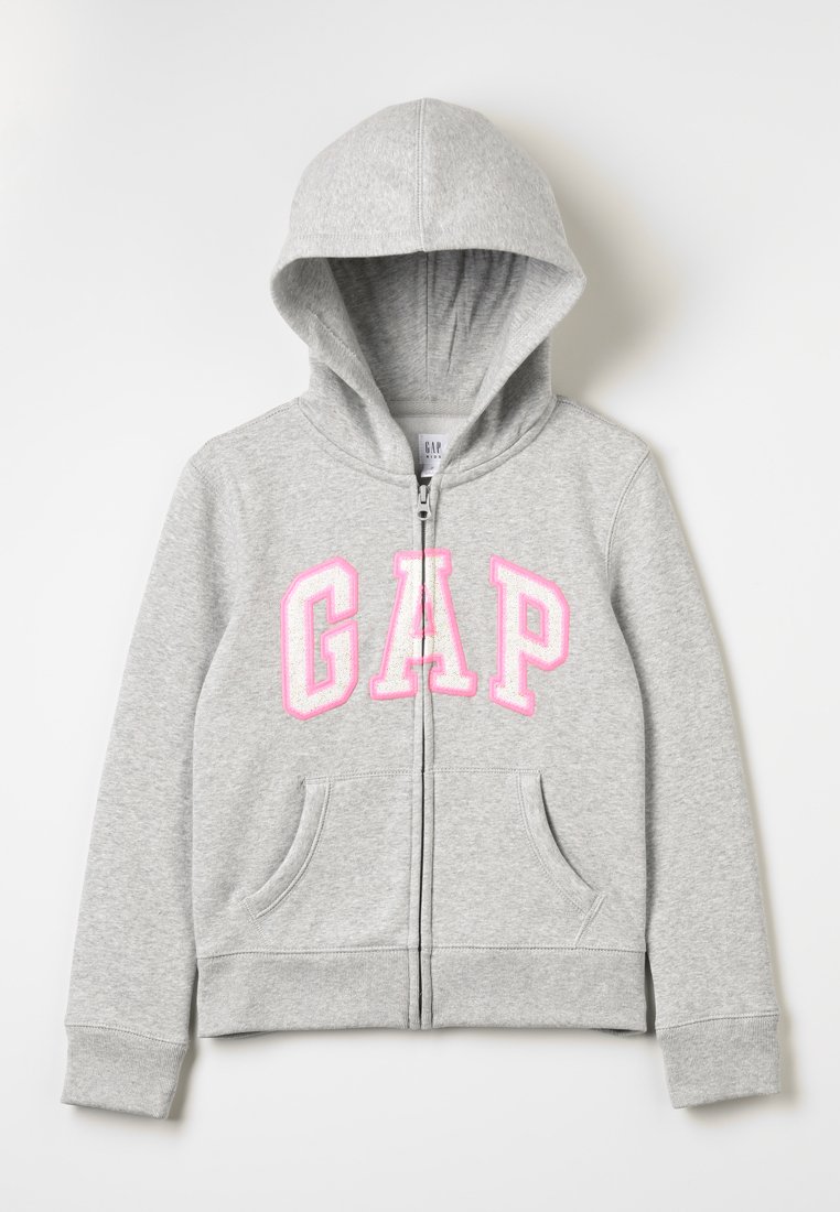 GAP - LOGO - Cipzáras pulóver - heather grey, Nagyítás